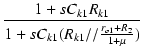 $\displaystyle {\frac{{1+sC_{k1}R_{k1}}}{{1 + sC_{k1}(R_{k1}//\frac{r_{o1} + R_2}{1+\mu})}}}$