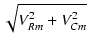 $\displaystyle \sqrt{{V_{Rm}^2+V_{Cm}^2}}$