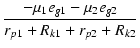 $\displaystyle {\frac{{-\micro_1 e_{g1}-\micro_2 e_{g2}}}{{r_{p1}+R_{k1}+r_{p2}+R_{k2}}}}$